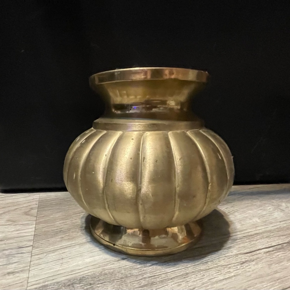 Vintage Brass Vase - Picture 2 of 3